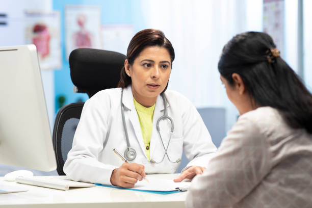 doctor discussing cortisol test results with patient